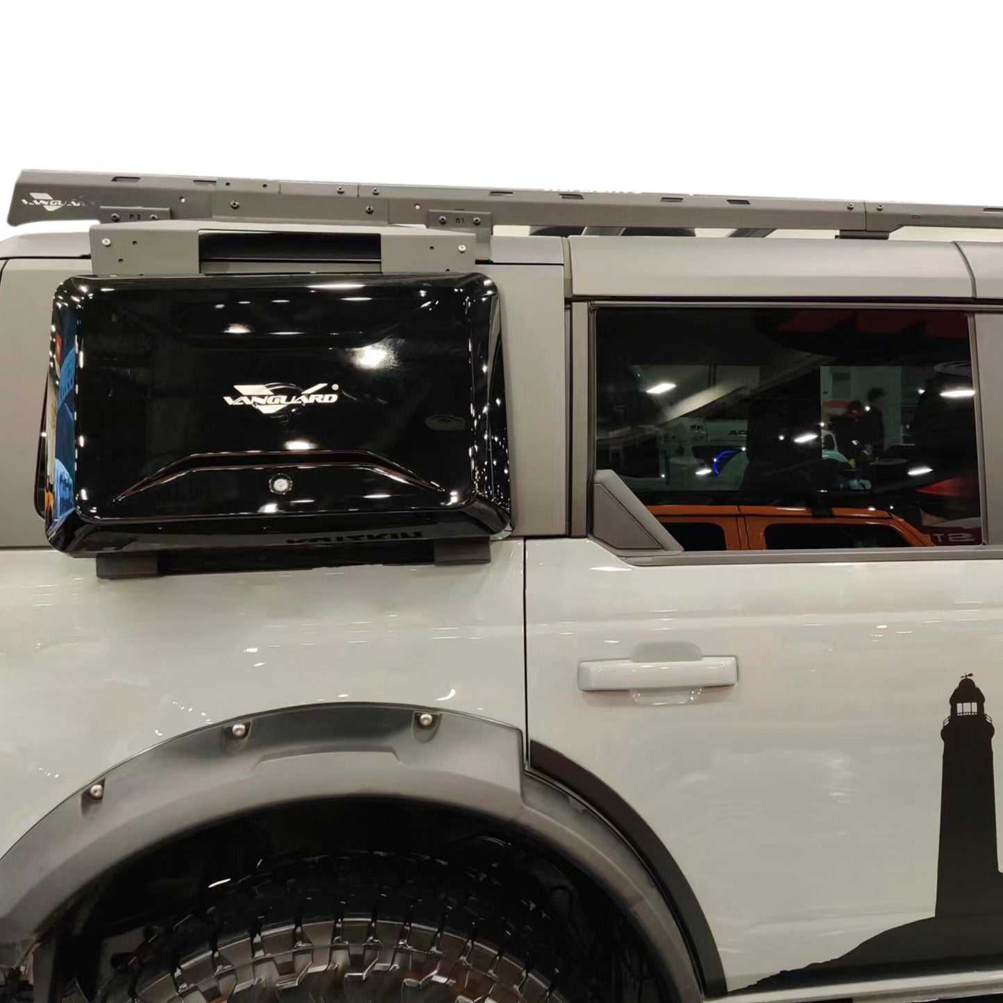 Vanguard Black Powdercoat Roof & Hitch Accessories Roof Racks Roof Rack for 2021-2024 ford bronco nan