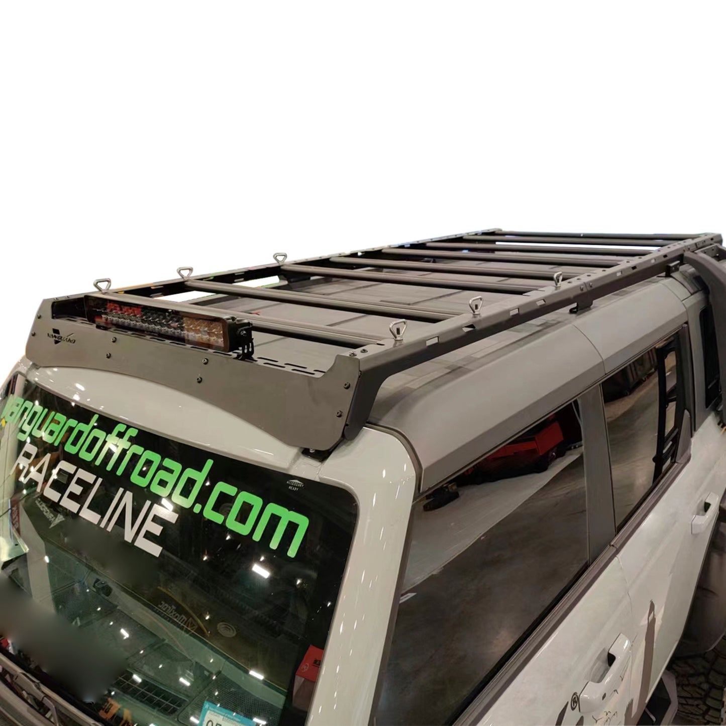 Vanguard Black Powdercoat Roof & Hitch Accessories Roof Racks Roof Rack for 2021-2024 ford bronco nan