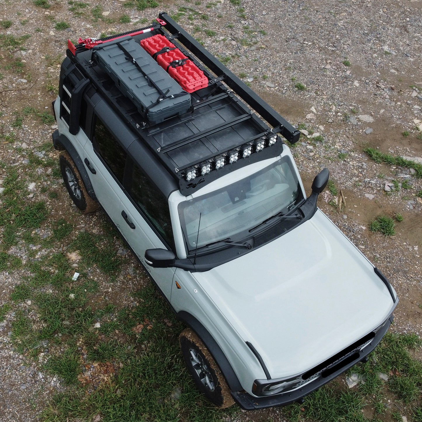 Vanguard Black Powdercoat Roof & Hitch Accessories Roof Racks Roof Rack for 2021-2024 ford bronco nan