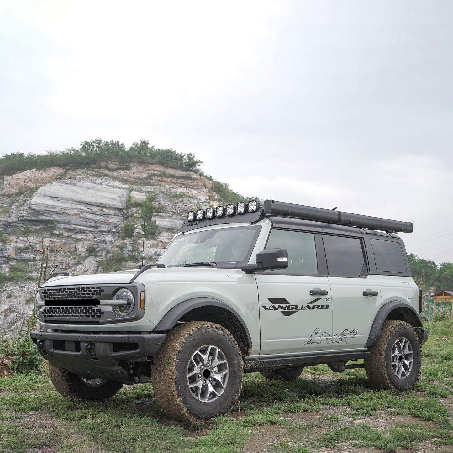 Vanguard Black Powdercoat Roof & Hitch Accessories Roof Racks Roof Rack for 2021-2024 ford bronco nan