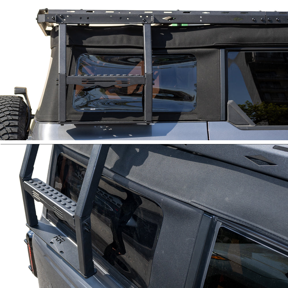 Vanguard Black Powdercoat Roof & Hitch Accessories Roof Racks Roof Rack for 2021-2024 ford bronco nan
