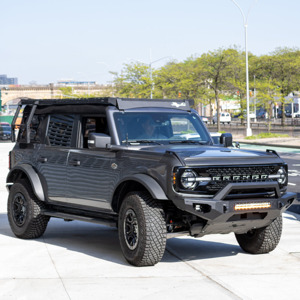 Vanguard Black Powdercoat Roof & Hitch Accessories Roof Racks Roof Rack for 2021-2024 ford bronco nan