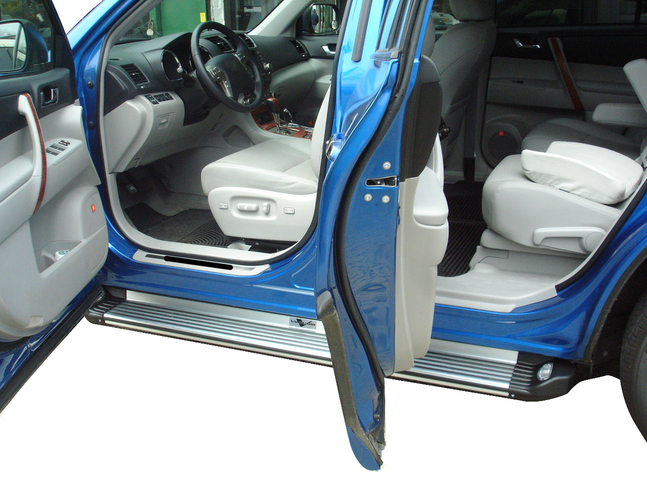 Vanguard Brushed Aluminum Side Steps & Running Boards Running Boards Running Board for 2008-2013 toyota highlander nan