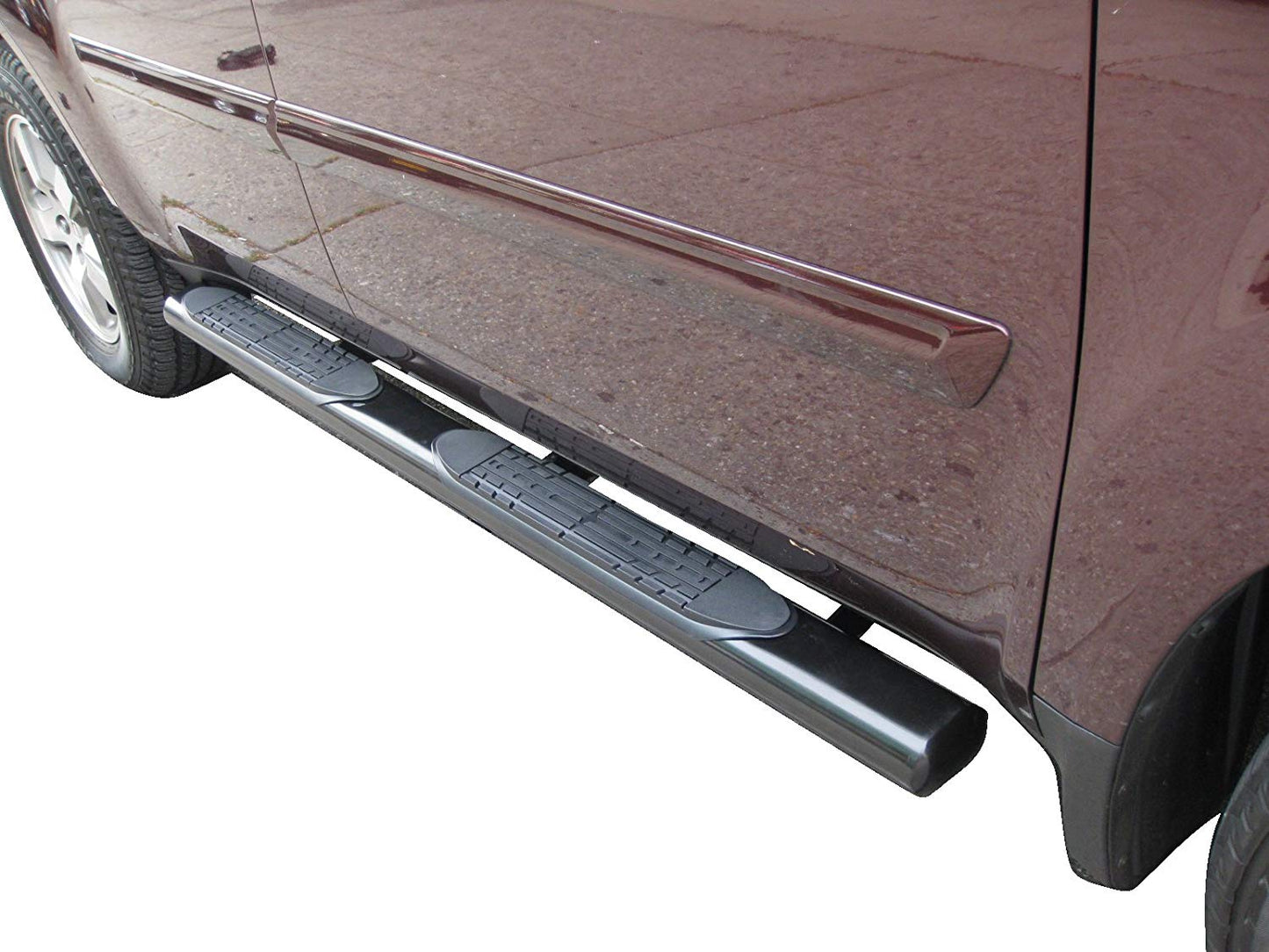 Vanguard Black Powdercoat Side Steps & Running Boards Side Steps Running Board for 2010-2013 acura mdx nan