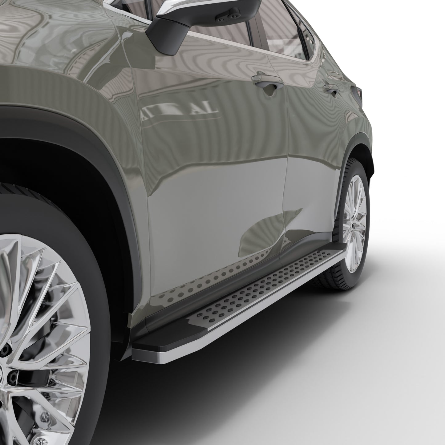 Vanguard Polished Chrome Side Steps & Running Boards Running Boards Step Nerf Bar for 2022-2024 lexus nx350 nan
