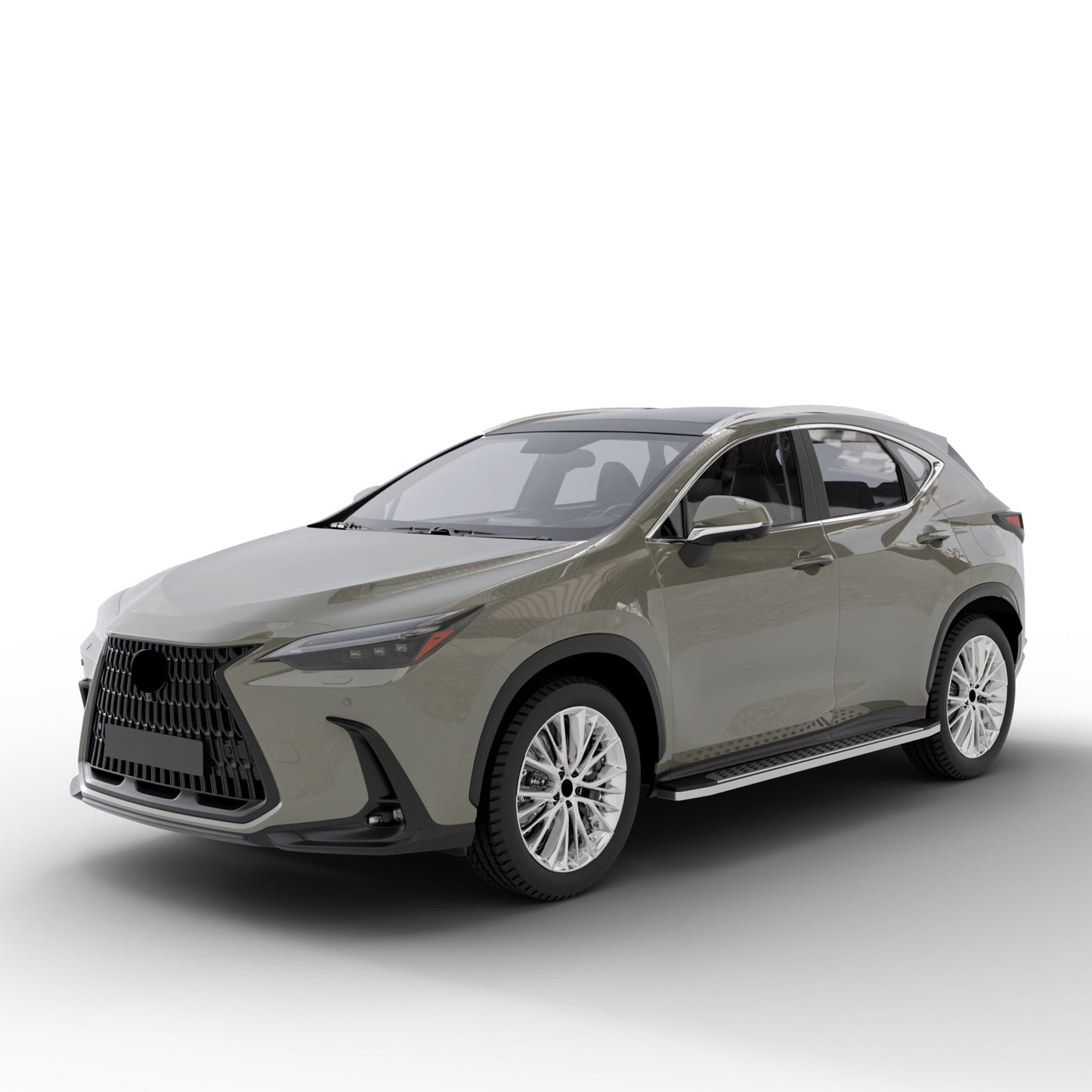 Vanguard Polished Chrome Side Steps & Running Boards Running Boards Step Nerf Bar for 2022-2024 lexus nx350 nan
