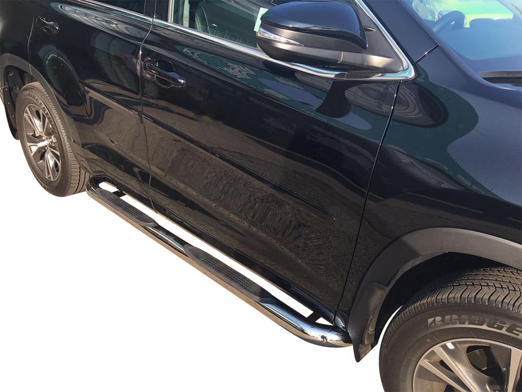 Vanguard Stainless Steel Side Steps & Running Boards Side Steps Running Board for 2014-2019 toyota highlander nan
