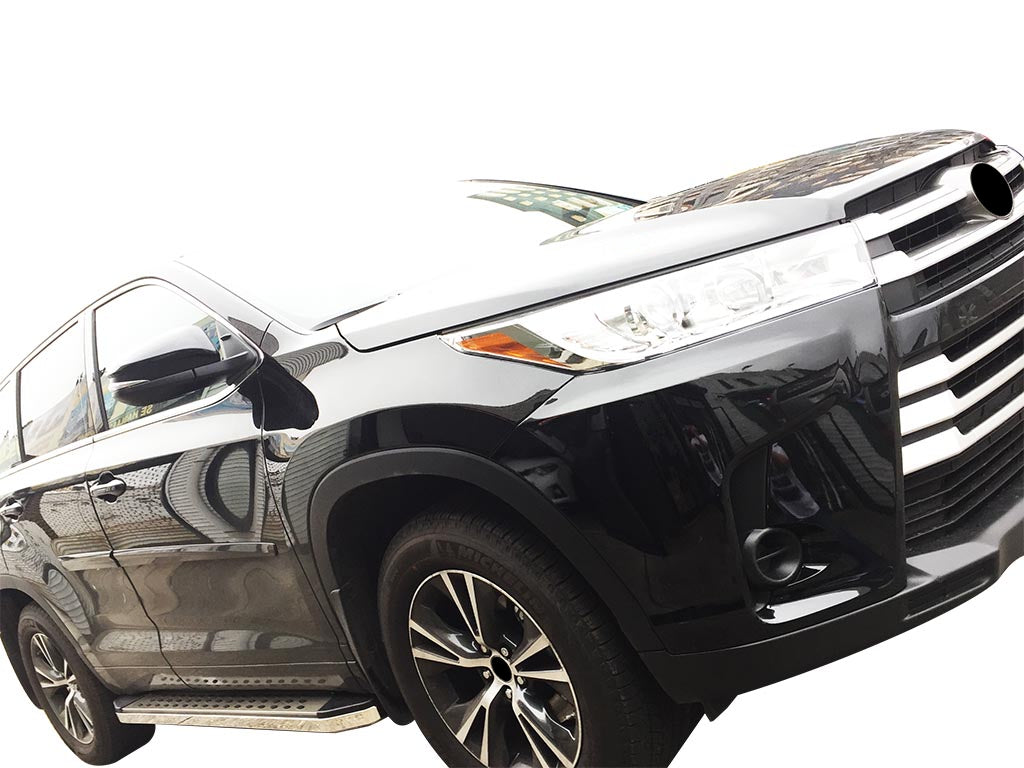 Vanguard Polished Chrome Side Steps & Running Boards Running Boards Running Board for 2014-2019 toyota highlander nan