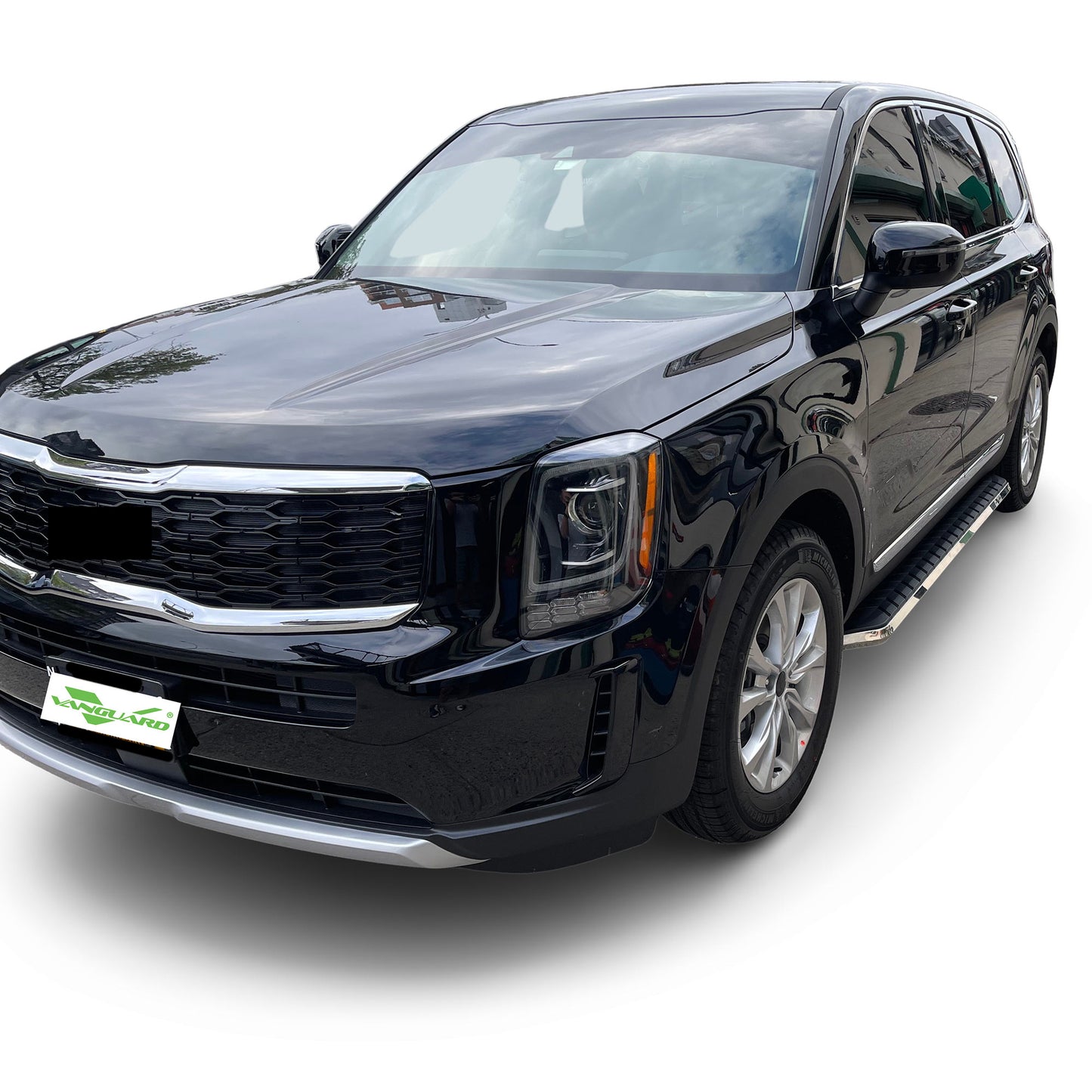 Vanguard Black Side Steps & Running Boards Running Boards Running Board for 2020-2025 kia telluride nan