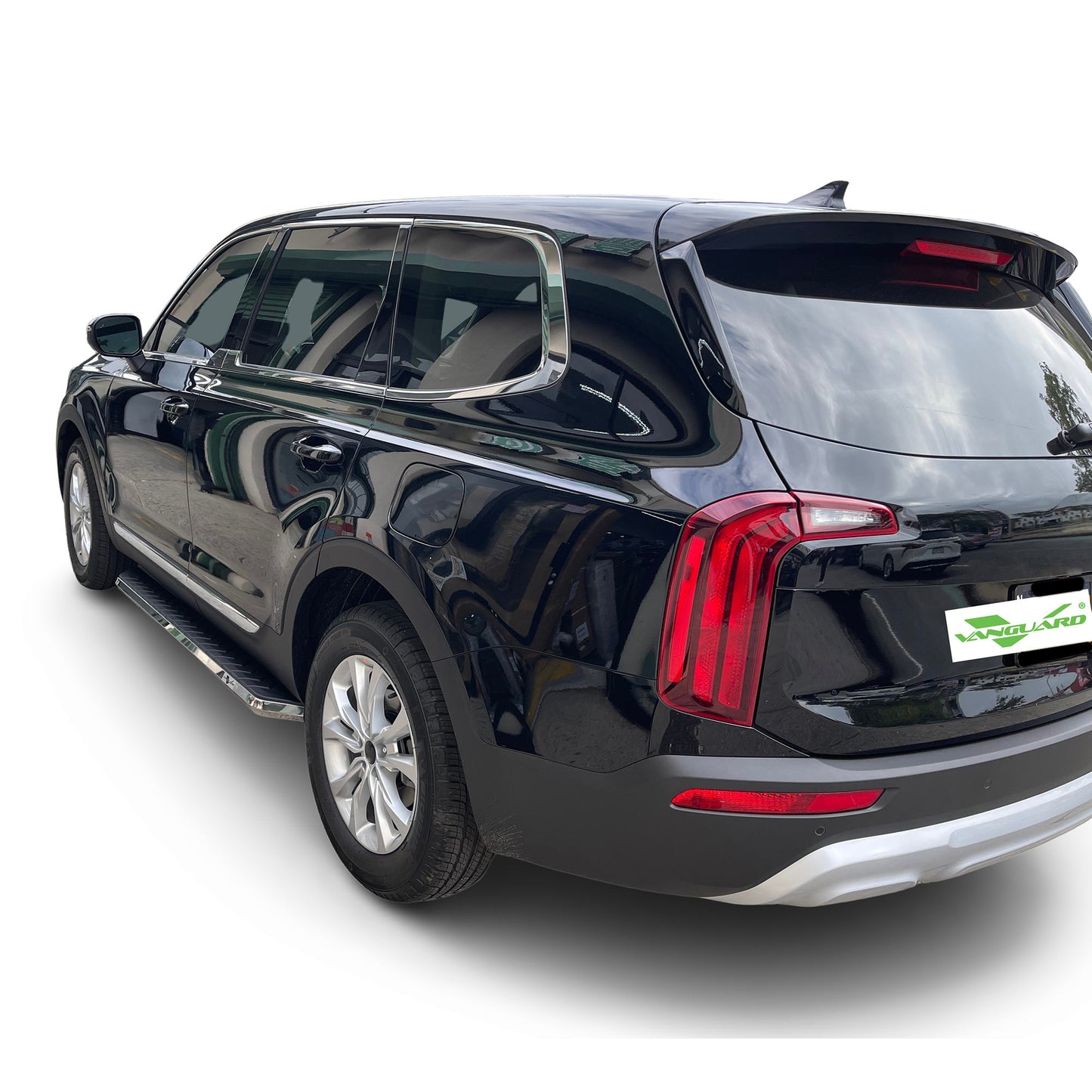 Vanguard Black Side Steps & Running Boards Running Boards Running Board for 2020-2025 kia telluride nan