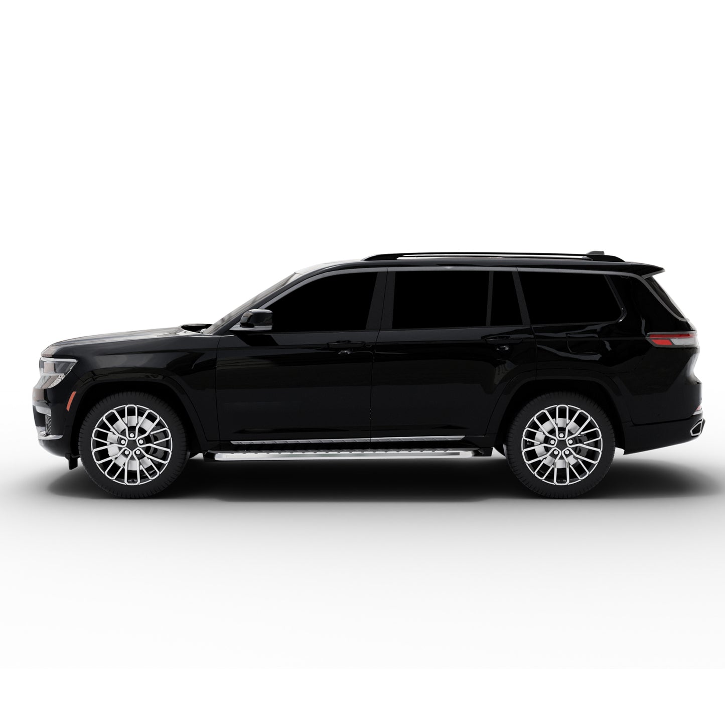 Vanguard Black Side Steps & Running Boards Running Boards Step Nerf Bar for 2021-2024 jeep grand cherokee l nan