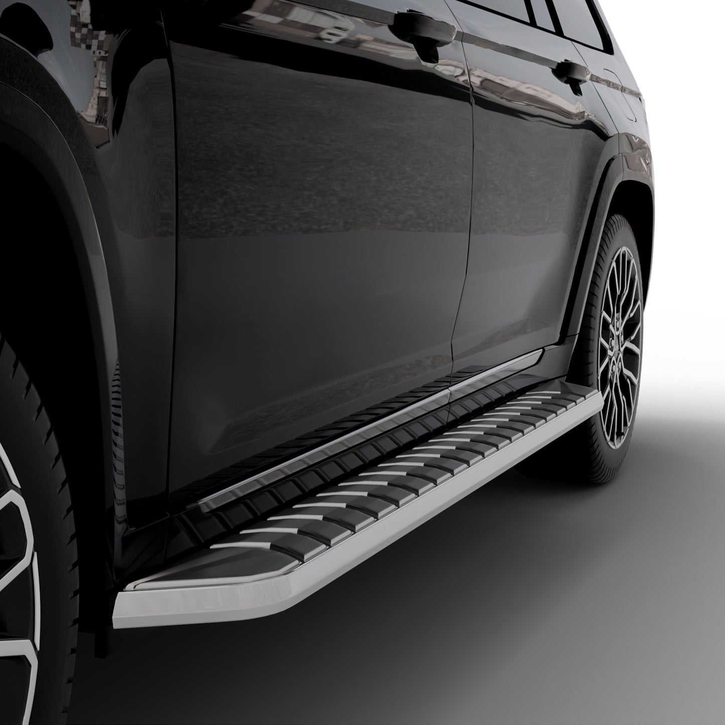 Vanguard Black Side Steps & Running Boards Running Boards Step Nerf Bar for 2021-2024 jeep grand cherokee l nan