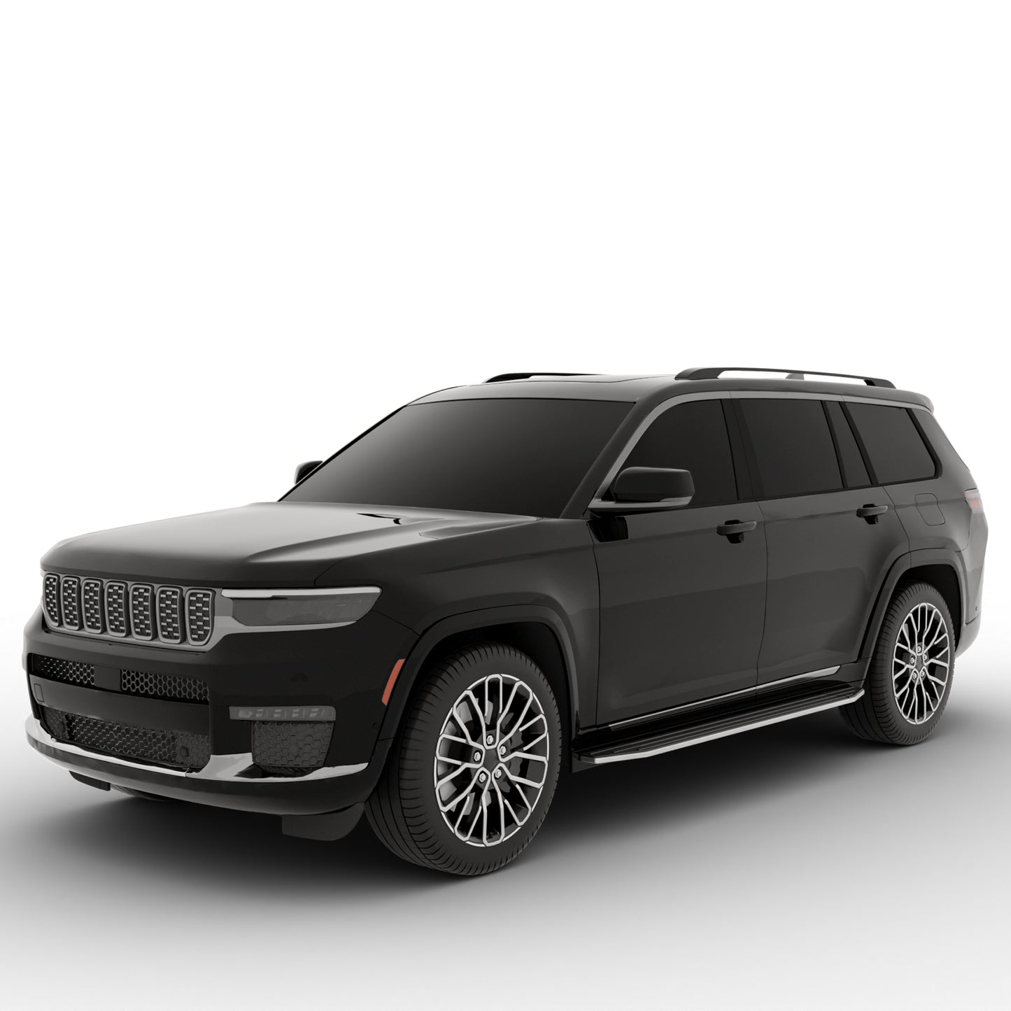 Vanguard Black Side Steps & Running Boards Running Boards Step Nerf Bar for 2022-2024 jeep grand cherokee nan