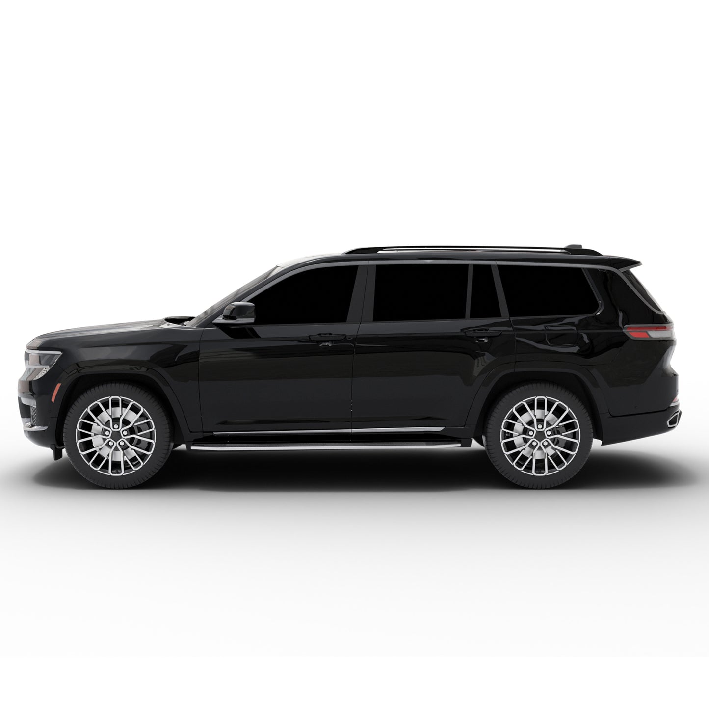 Vanguard Black Side Steps & Running Boards Running Boards Step Nerf Bar for 2022-2024 jeep grand cherokee nan