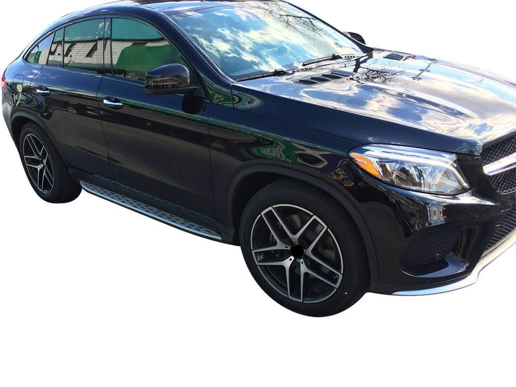 Vanguard Brushed Aluminum Side Steps & Running Boards Running Boards Running Board for 2016-2019 mercedes-benz gle63 amg s nan