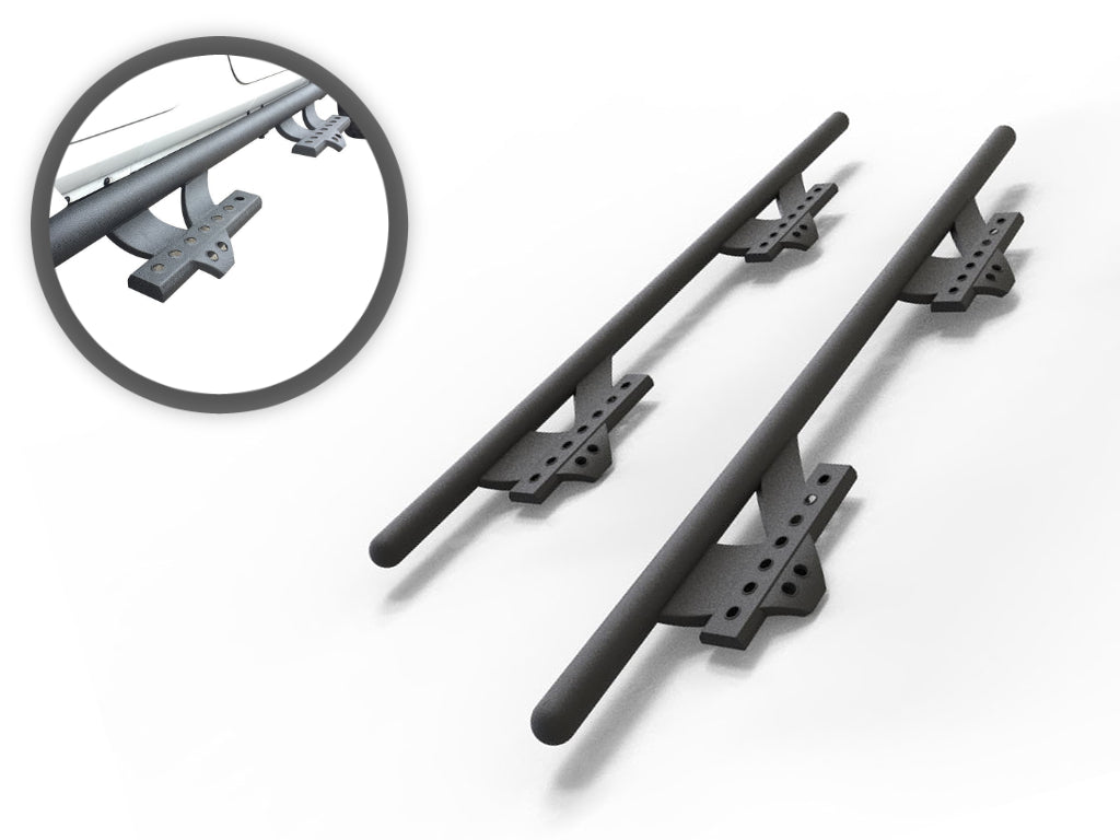 Vanguard Black Powdercoat Side Steps & Running Boards Side Steps Step Nerf Bar for 2007-2018 jeep wrangler nan