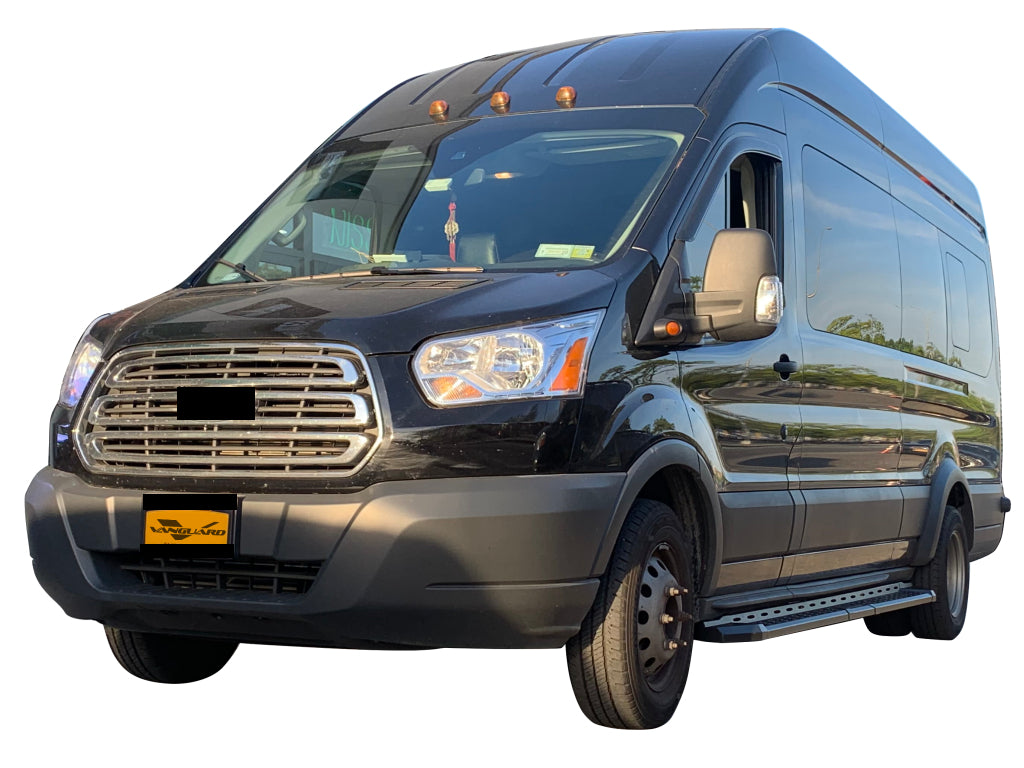 Vanguard Black Powdercoat Side Steps & Running Boards Running Boards Running Board for 2015-2021 nissan nv3500 nan
