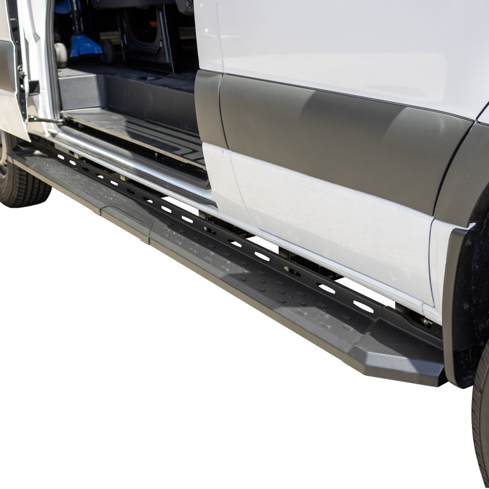 Vanguard Black Powdercoat Side Steps & Running Boards Running Boards Running Board for 2015-2024 ford transit-350 hd nan