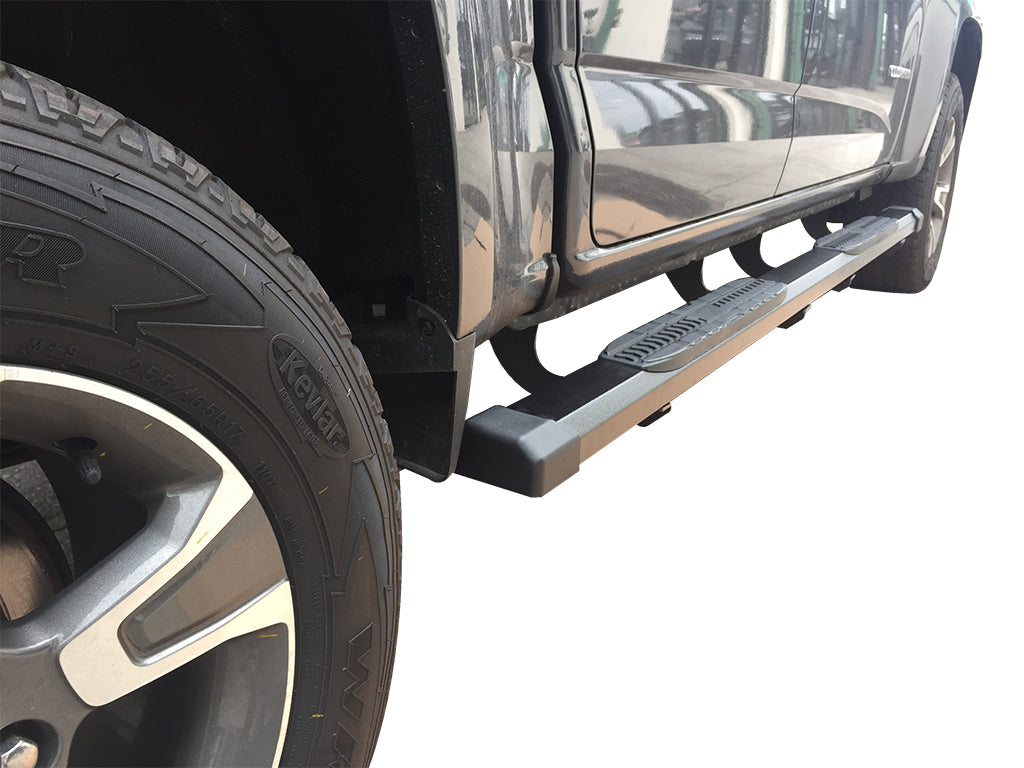 Vanguard Black Powdercoat Side Steps & Running Boards Running Boards Running Board for 2019-2025 chevrolet silverado 1500 nan