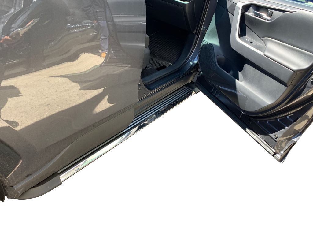Vanguard Brushed Aluminum Side Steps & Running Boards Running Boards Running Board for 2019-2024 toyota rav4 nan
