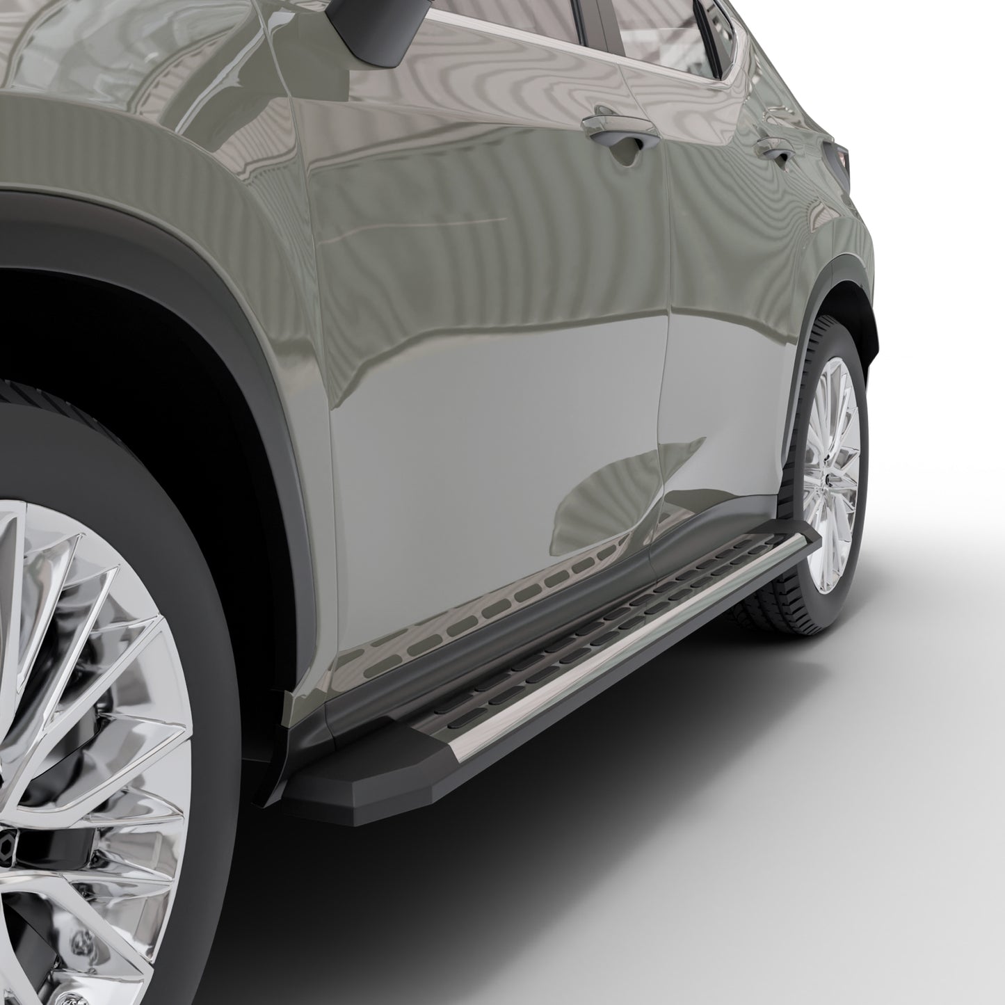 Vanguard Brushed Aluminum Side Steps & Running Boards Running Boards Step Nerf Bar for 2022-2024 lexus nx350 nan
