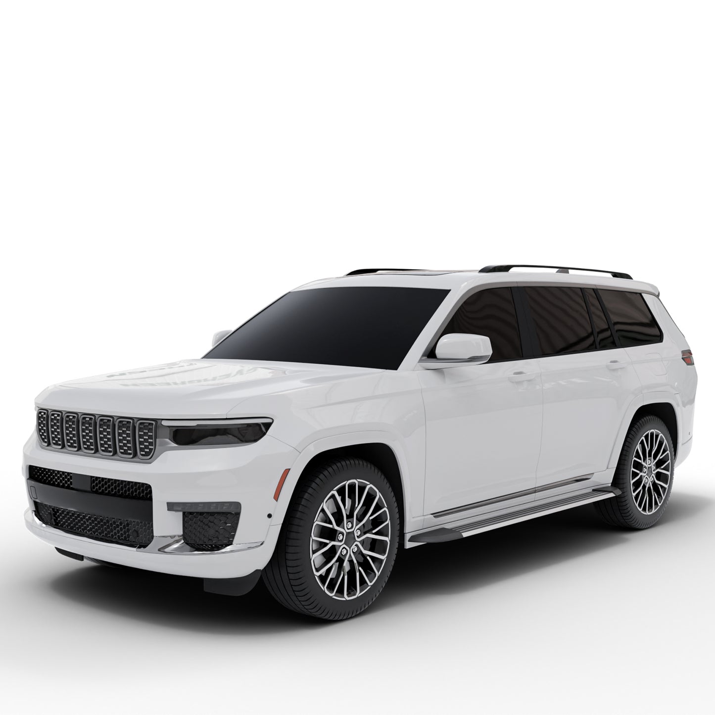 Vanguard Brushed Aluminum Side Steps & Running Boards Running Boards Running Board for 2022-2024 jeep grand cherokee nan