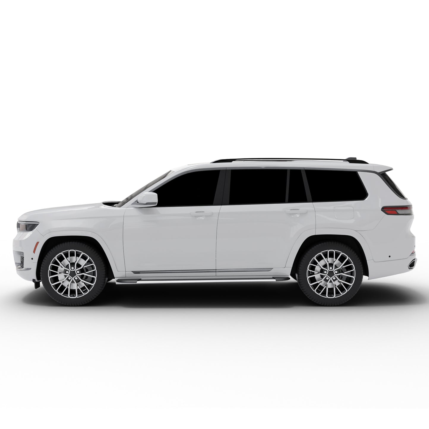 Vanguard Brushed Aluminum Side Steps & Running Boards Running Boards Running Board for 2022-2024 jeep grand cherokee nan