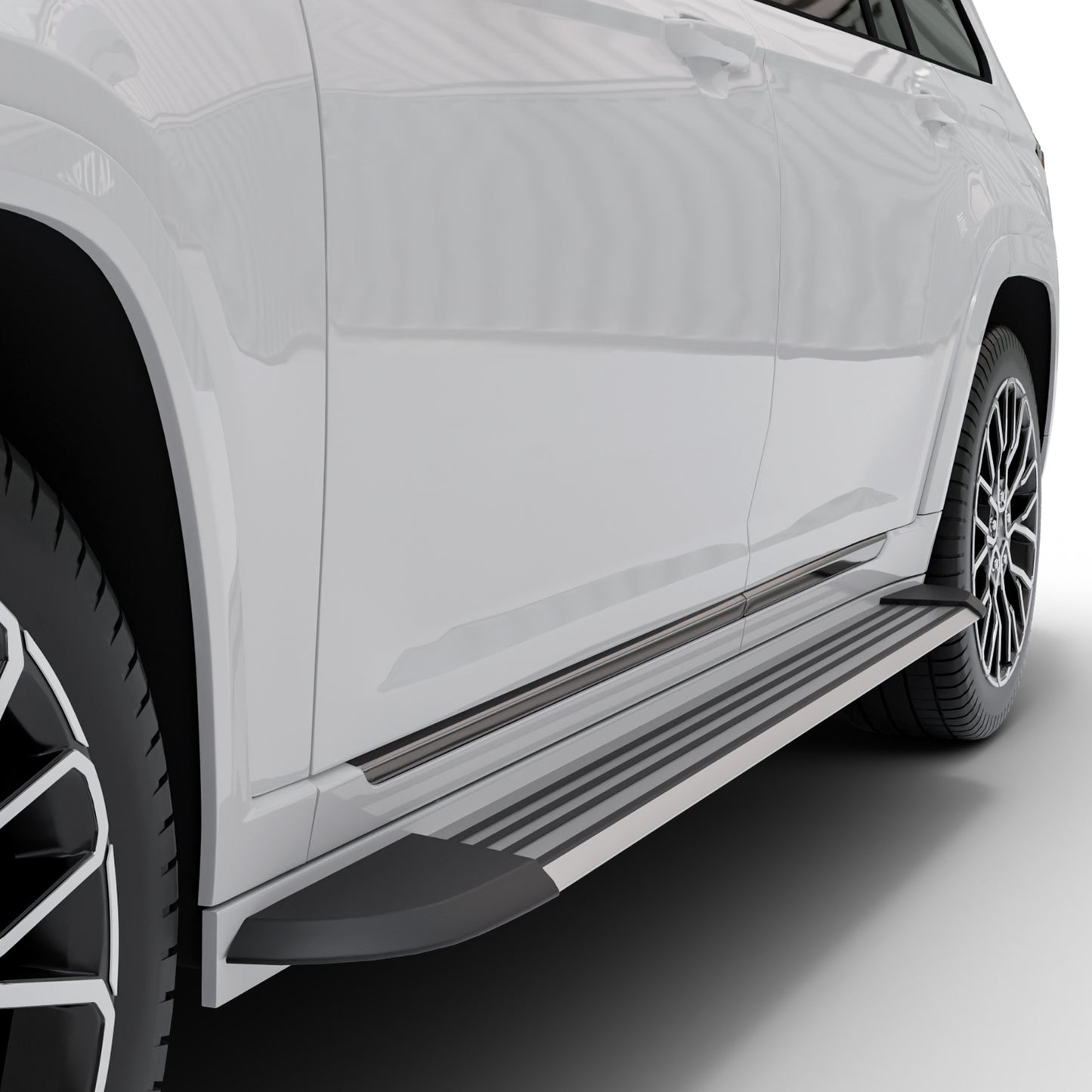 Vanguard Brushed Aluminum Side Steps & Running Boards Running Boards Running Board for 2022-2024 jeep grand cherokee nan