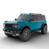 Vanguard Black Powdercoat Side Steps & Running Boards Running Boards Running Board for 2021-2024 ford bronco nan