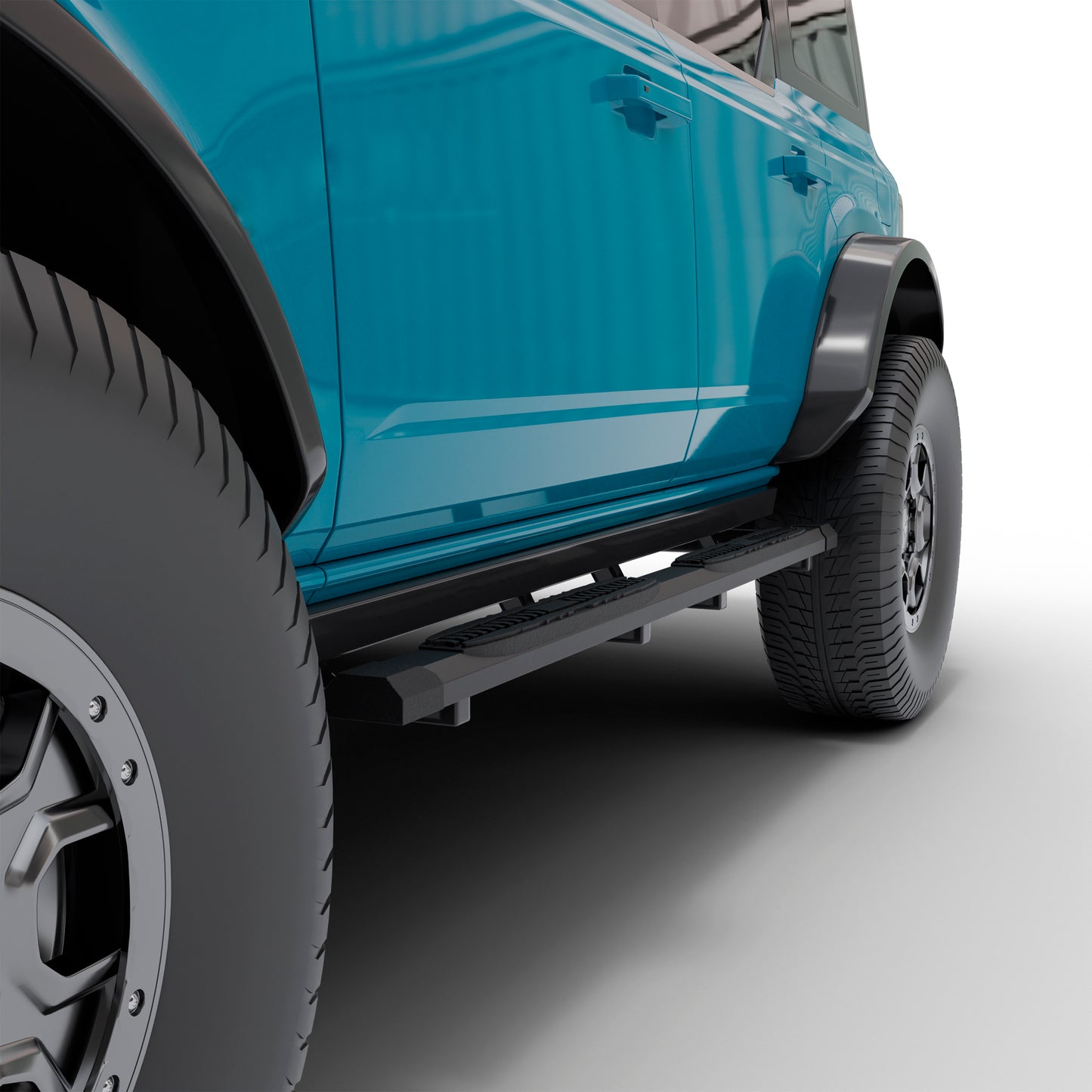 Vanguard Black Powdercoat Side Steps & Running Boards Running Boards Running Board for 2021-2024 ford bronco nan