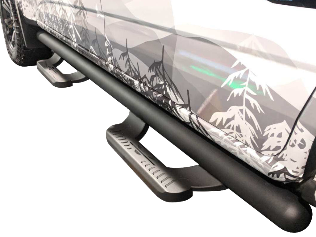 Vanguard Black Powdercoat Side Steps & Running Boards Side Steps Running Board for 2018-2025 jeep wrangler nan