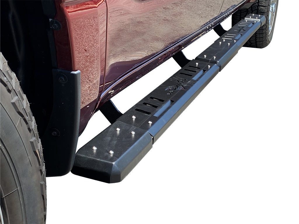 Vanguard Black Powdercoat Side Steps & Running Boards Side Steps Running Board for 2017-2024 ford f-250 super duty nan