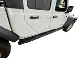 Vanguard Black Powdercoat Side Steps & Running Boards Side Steps Running Board for 2020-2024 jeep gladiator nan