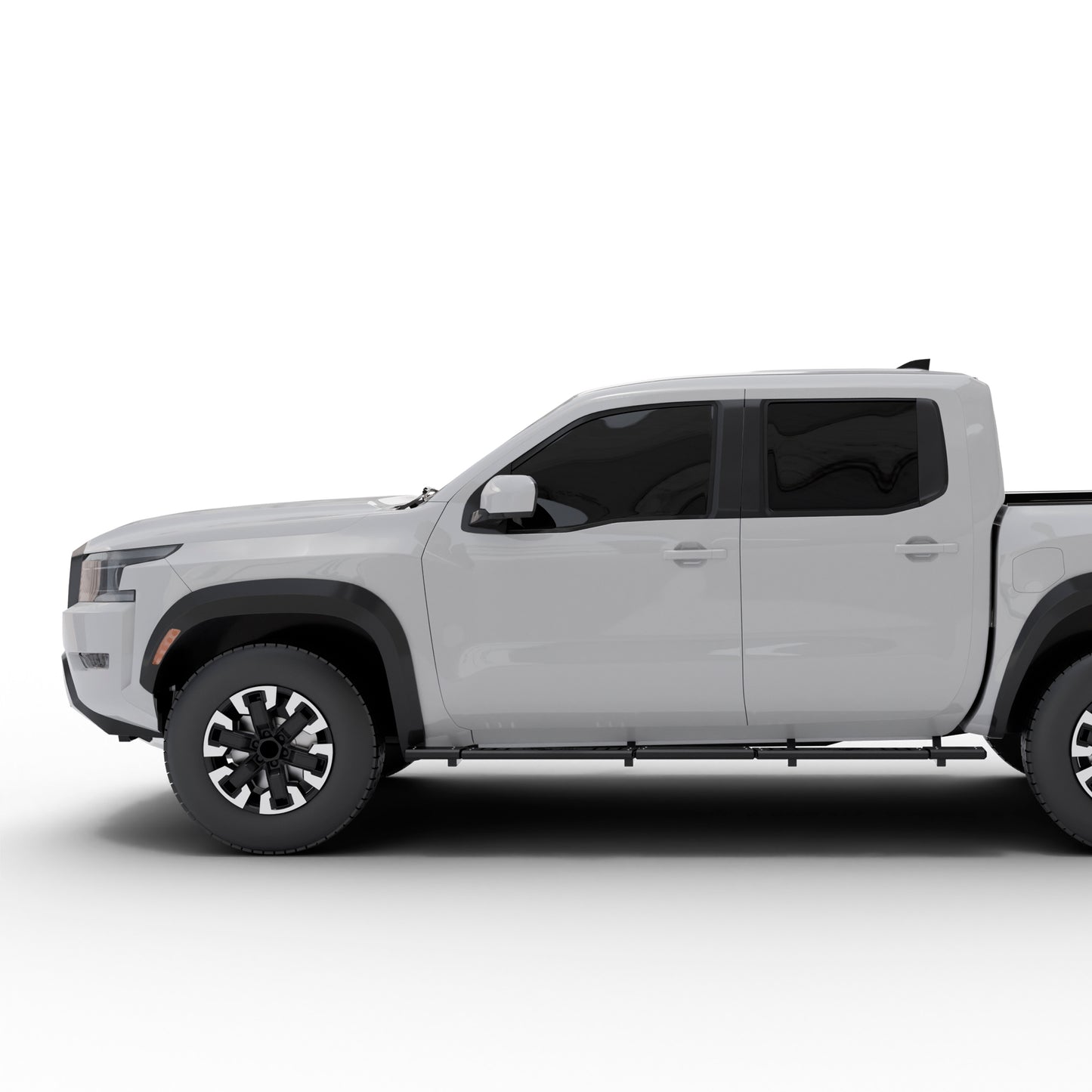 Vanguard Black Powdercoat Side Steps & Running Boards Side Steps Running Board for 2005-2024 nissan frontier nan