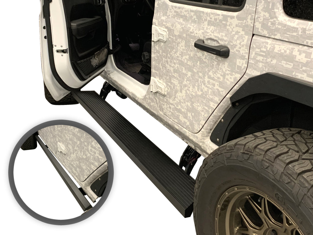 Vanguard Black Side Steps & Running Boards Side Steps Running Board for 2018-2025 jeep wrangler nan