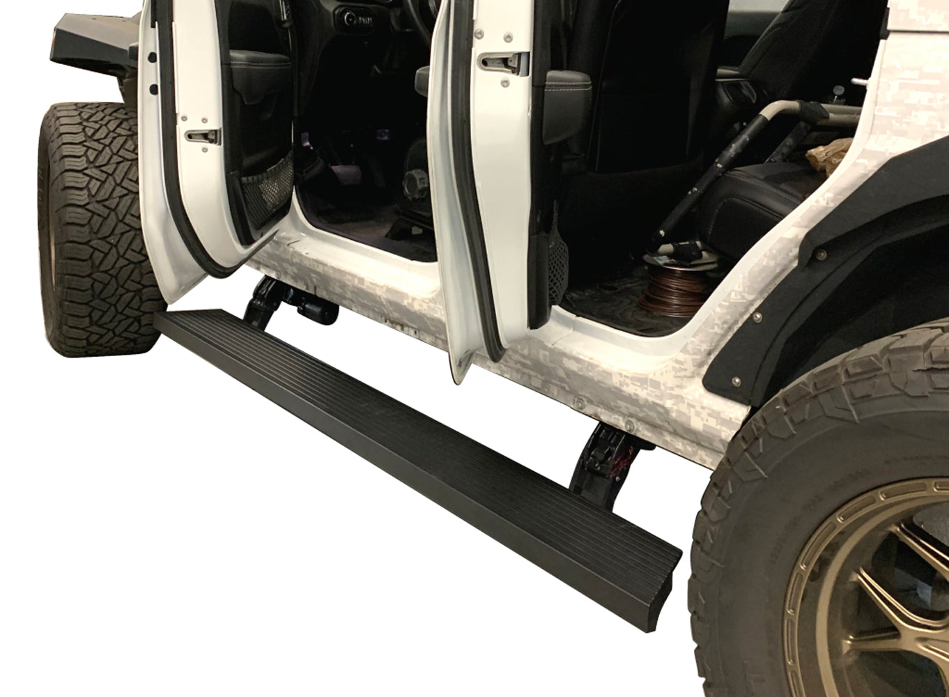 Vanguard Black Side Steps & Running Boards Side Steps Running Board for 2018-2025 jeep wrangler nan
