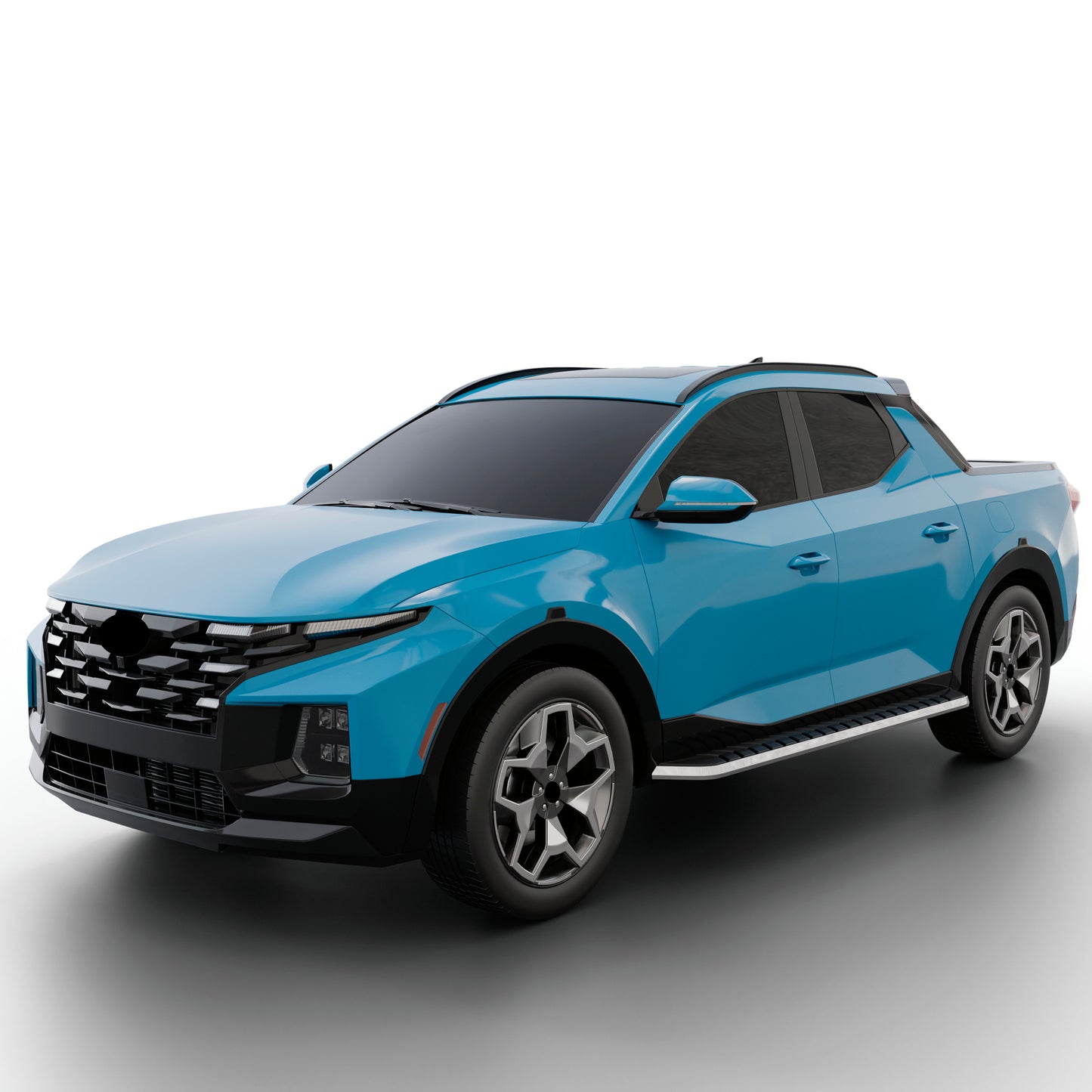 Vanguard Black Side Steps & Running Boards Running Boards Running Board for 2022-2024 hyundai santa cruz nan