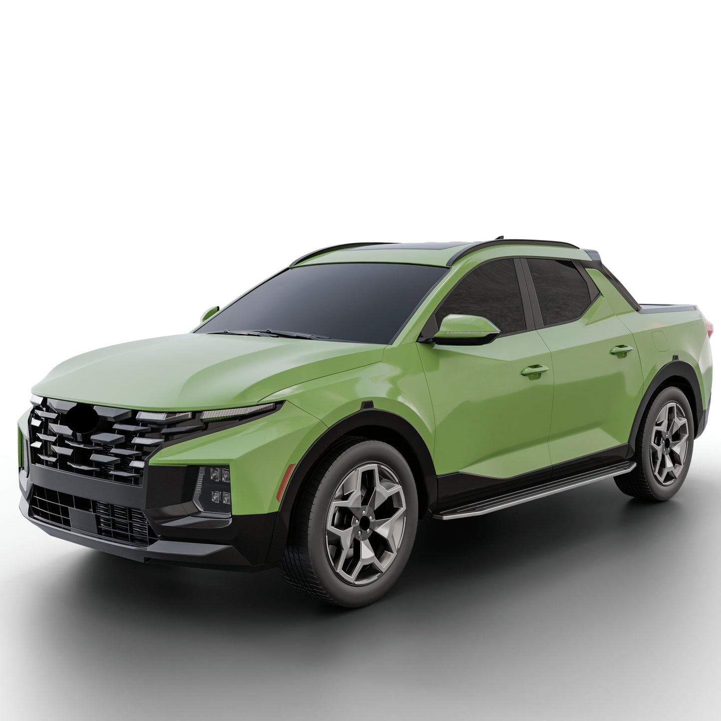 Vanguard Black Side Steps & Running Boards Running Boards Running Board for 2022-2024 hyundai santa cruz nan