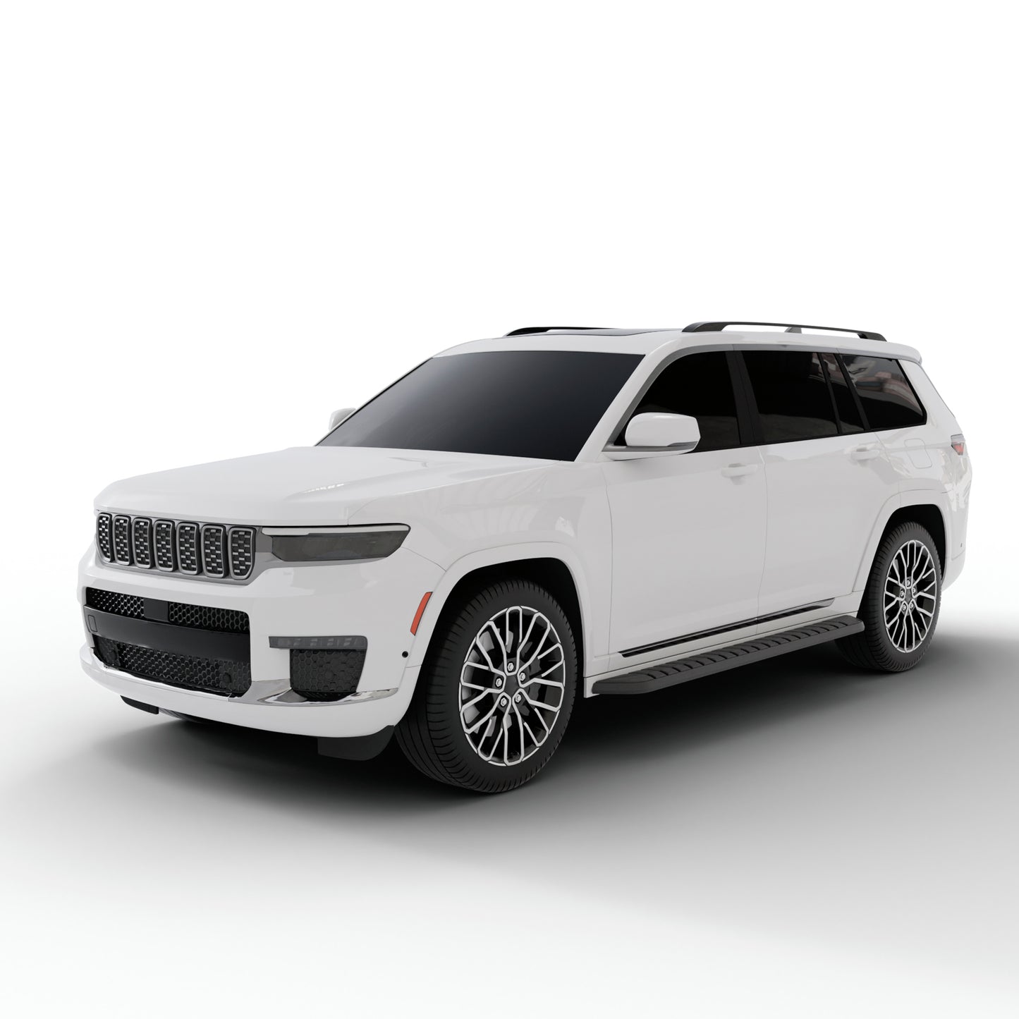 Vanguard Black Side Steps & Running Boards Running Boards Running Board for 2021-2024 jeep grand cherokee l nan