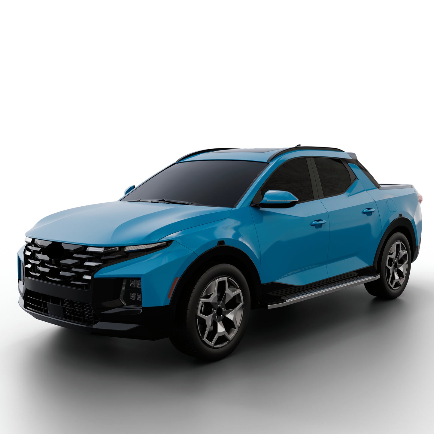 Vanguard Polished Chrome Side Steps & Running Boards Running Boards Running Board for 2022-2024 hyundai santa cruz nan