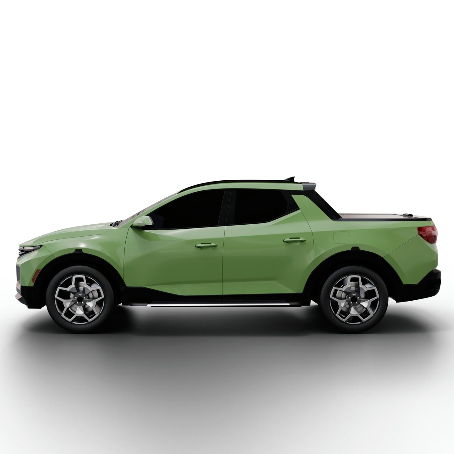 Vanguard Brushed Aluminum Side Steps & Running Boards Running Boards Running Board for 2022-2024 hyundai santa cruz nan