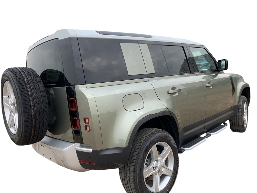 Vanguard Black Side Steps & Running Boards Running Boards Running Board for 2020-2024 land rover defender 110 nan