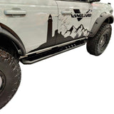Vanguard Black Powdercoat Side Steps & Running Boards Running Boards Running Board for 2021-2024 ford bronco nan