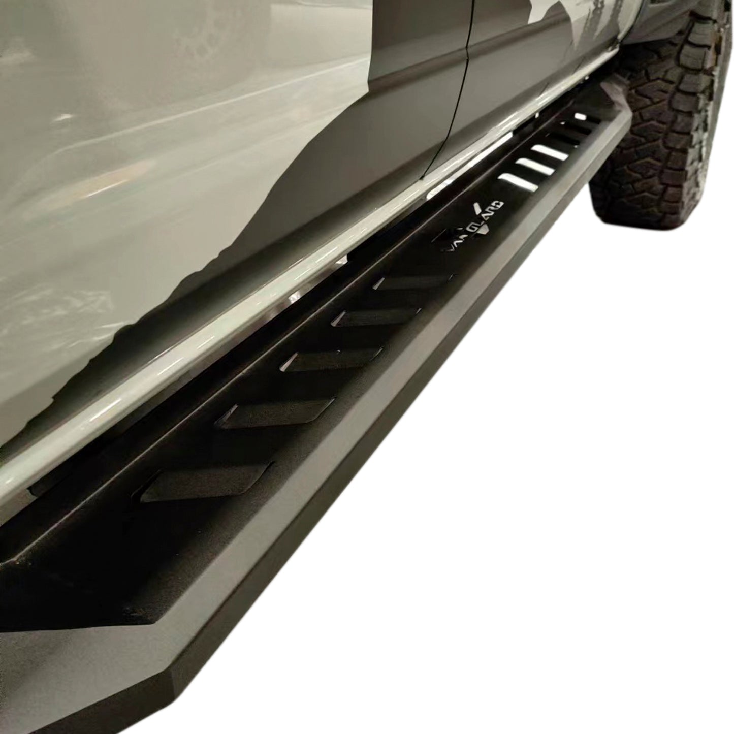 Vanguard Black Powdercoat Side Steps & Running Boards Running Boards Running Board for 2021-2024 ford bronco nan