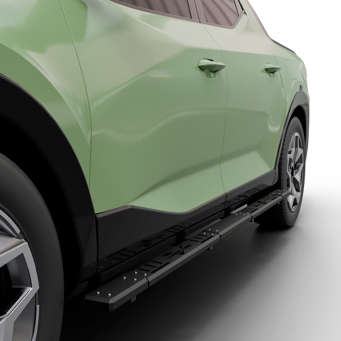Vanguard Black Powdercoat Side Steps & Running Boards Side Steps Running Board for 2022-2024 hyundai santa cruz nan