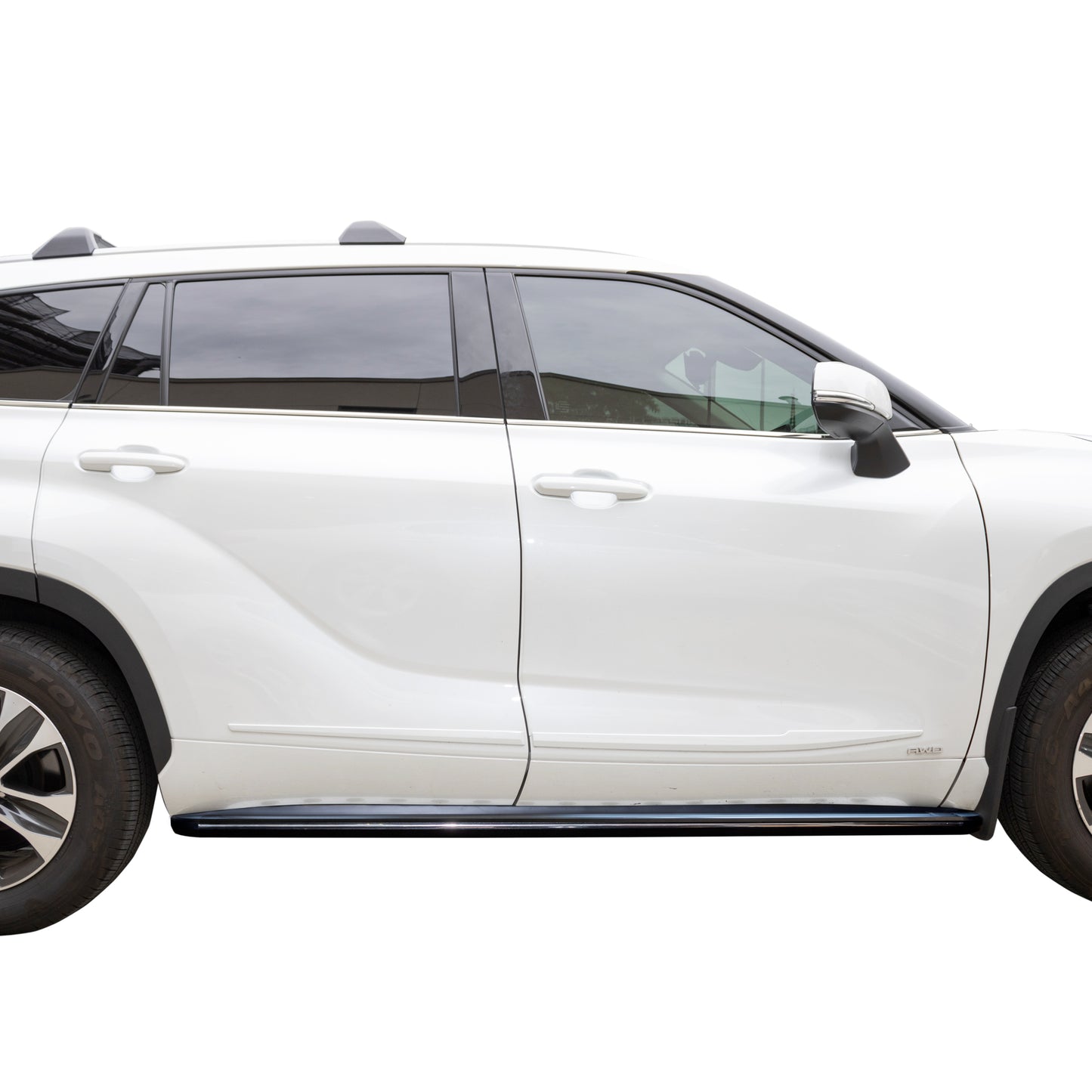 Vanguard Black Side Steps & Running Boards Running Boards Running Board for 2020-2024 toyota highlander nan