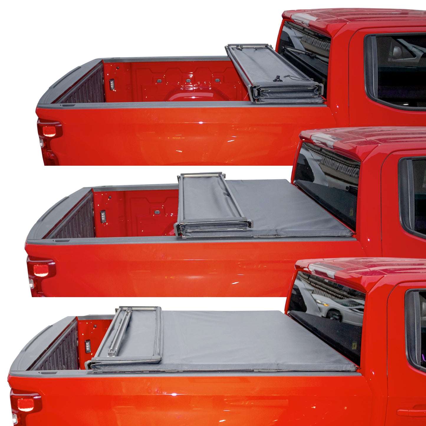 Vanguard Black Roll Bars & Truck Bed Accessories Tonneau Covers Tonneau Cover for 2019-2025 chevrolet silverado 1500 nan