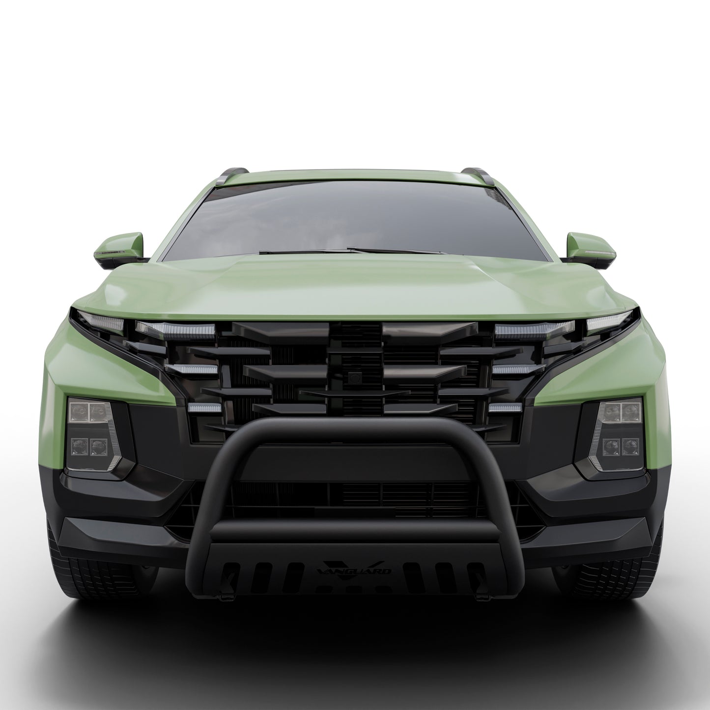 Vanguard Black Powdercoat Front Guards Bull Bars Bumper Guard for 2022-2024 hyundai santa cruz nan
