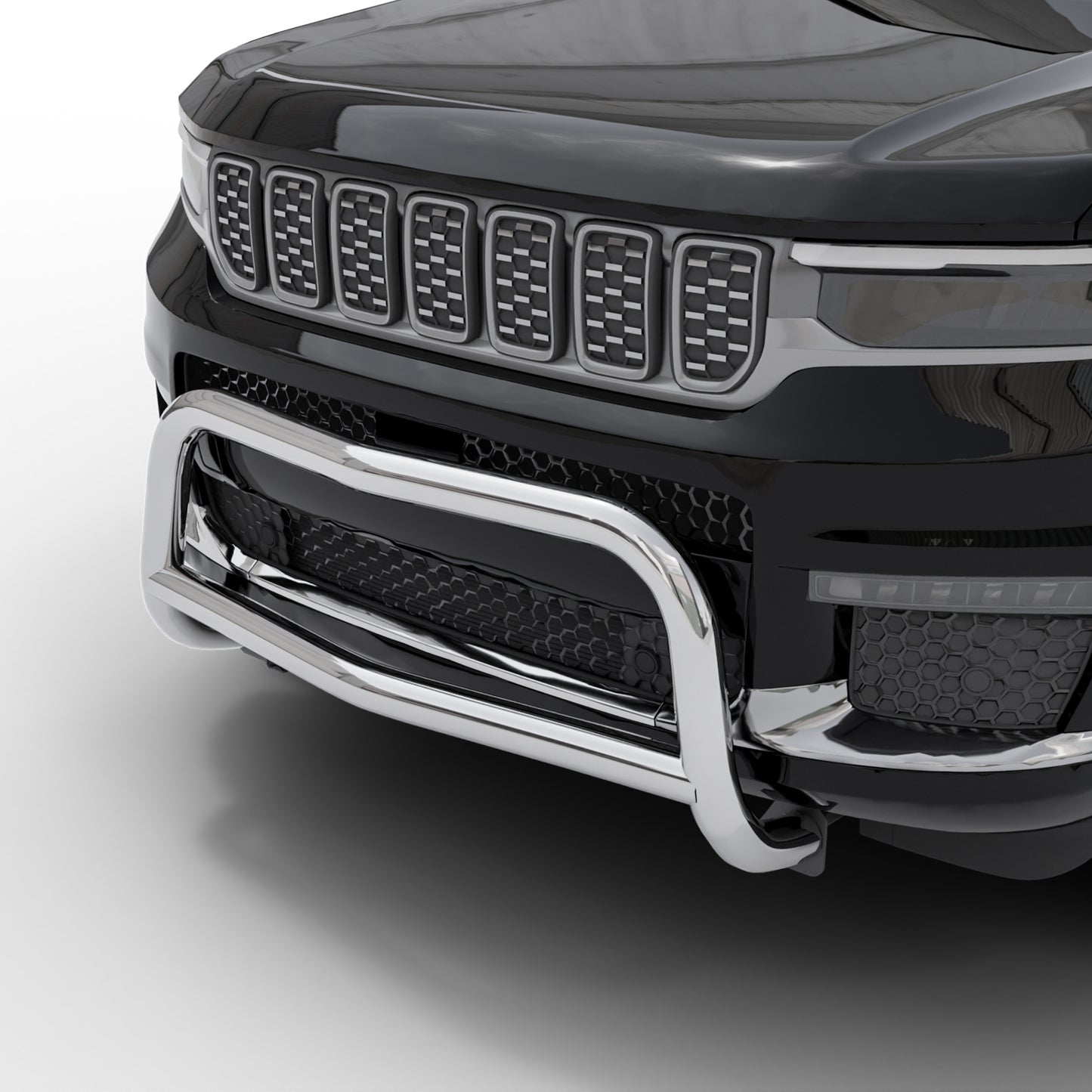 Vanguard Stainless Steel Front Guards Bull Bars Bumper Guard for 2021-2024 jeep grand cherokee l nan