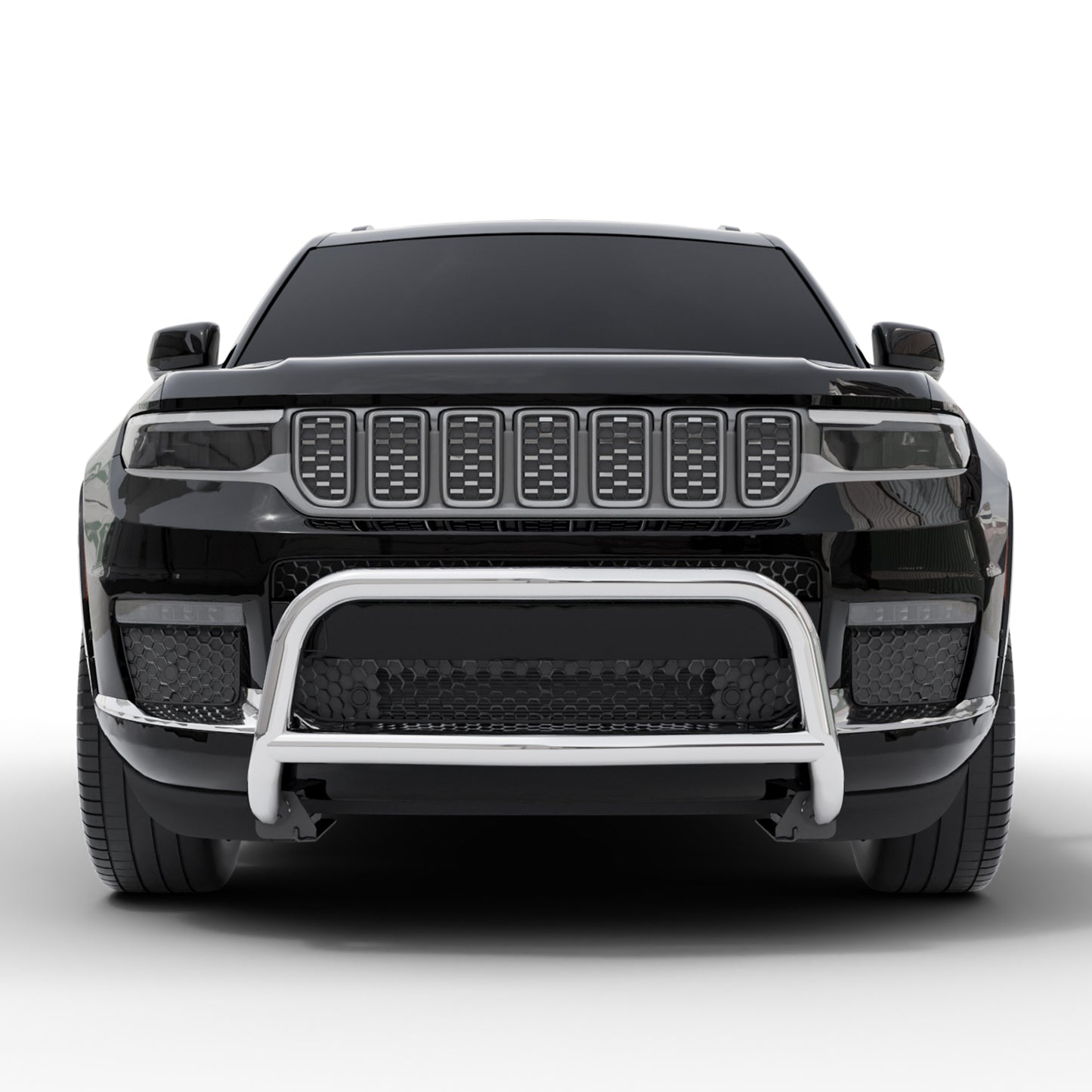 Vanguard Stainless Steel Front Guards Bull Bars Bumper Guard for 2021-2024 jeep grand cherokee l nan